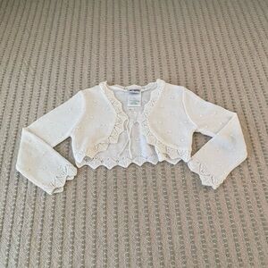 Okie Dokie Cardigan with Scalloped Trim - Size: 3T
